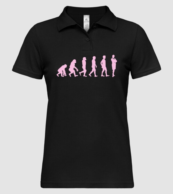 femeie de afaceri evoluție model negru pe tricou