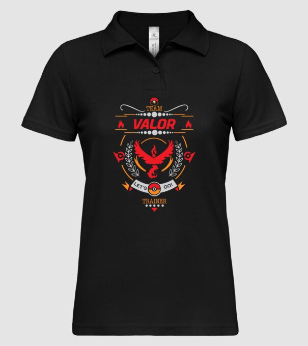 Valor team model negru pe tricou