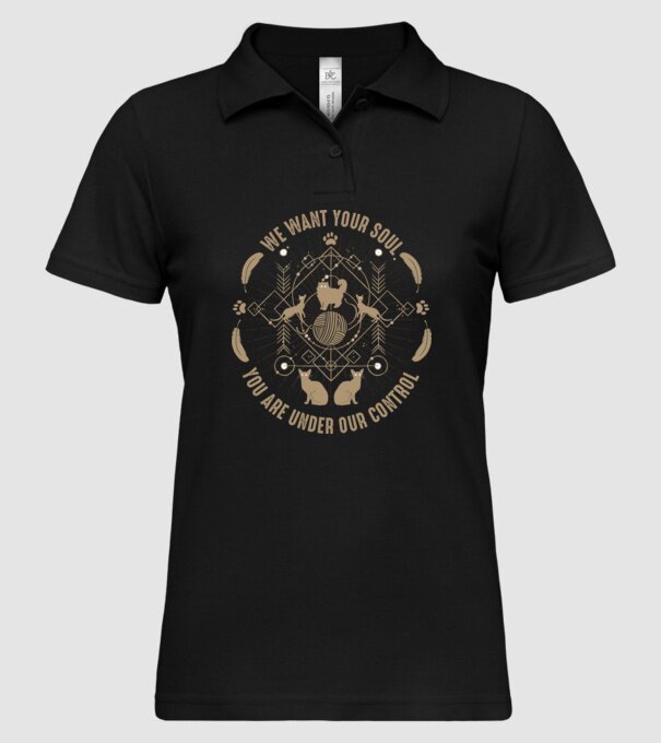 We want your soul model negru pe tricou