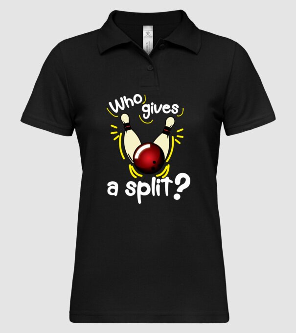 Who gives a split model negru pe tricou