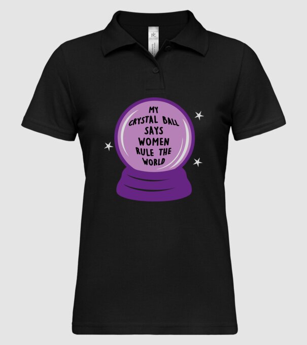 Women rule the world model negru pe tricou