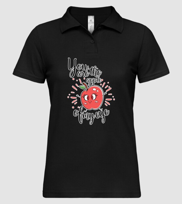 You drive me bananas you are the apple of my eye model negru pe tricou