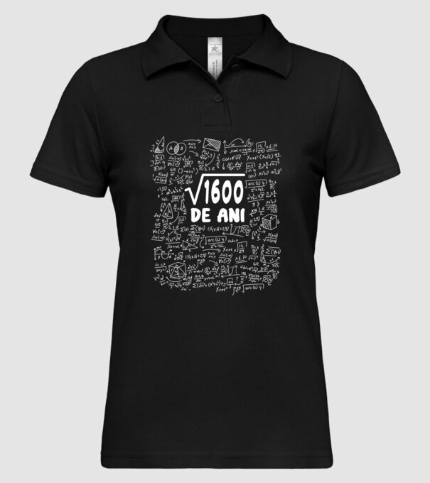 √1600 de ani model negru pe tricou