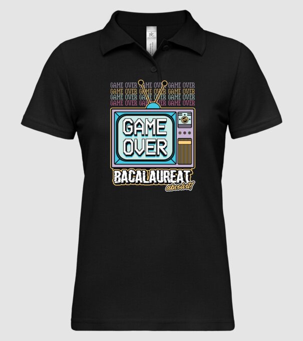 Absolvire retro bacalaureat model negru pe tricou