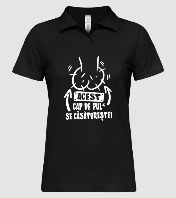 acest - cap de pulă - se căsătorește! model negru pe tricou
