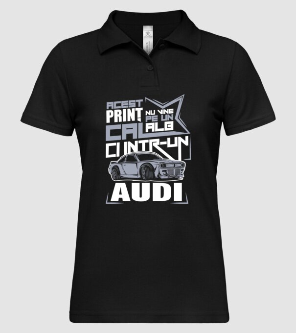 Acest prinț nu vine pe un cal alb, ci într-un Audi model negru pe tricou