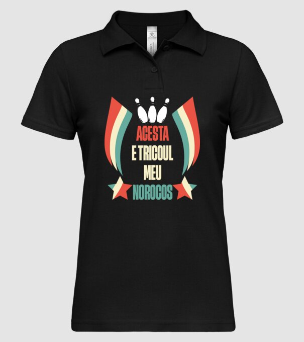 acesta e tricoul meu norocos model negru pe tricou