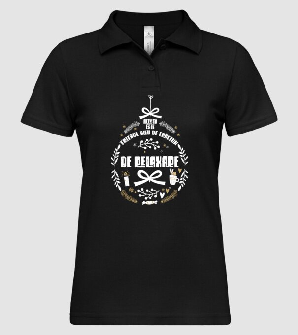 acesta este tricoul meu de Crăciun_ de relaxare model negru pe tricou