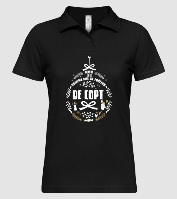 acesta este tricoul meu de Crăciun_de copt model negru pe tricou