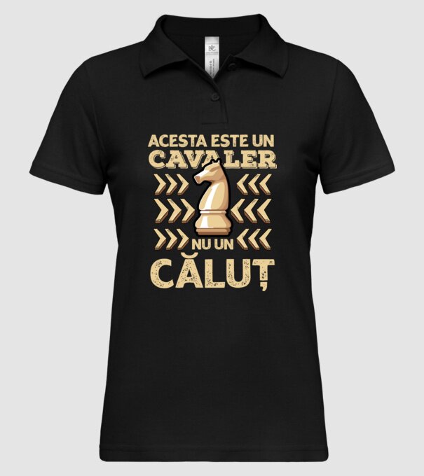 Acesta este un cavaler, nu un căluț model negru pe tricou