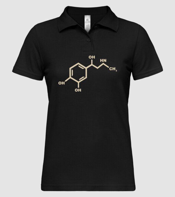 Adrenalin model negru pe tricou