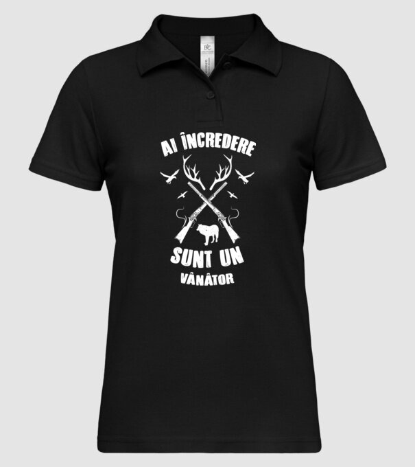 Ai încredere, sunt un vânător model negru pe tricou