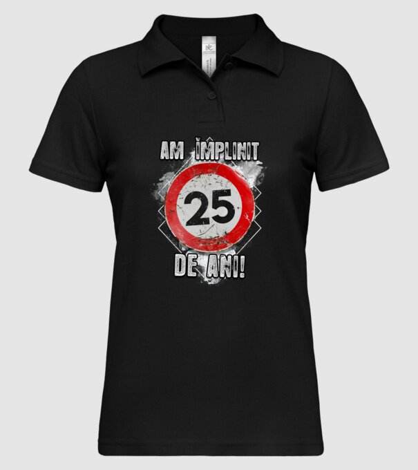 Am împlinit 27 de ani! model negru pe tricou