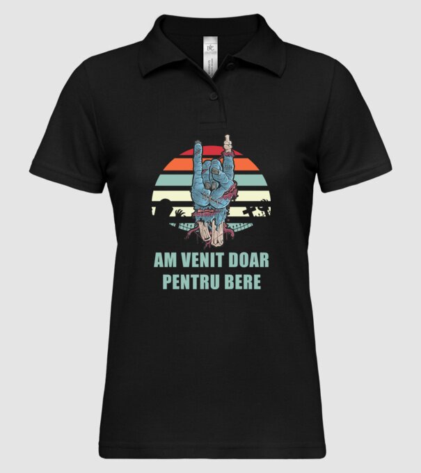 Am venit doar pentru bere model negru pe tricou