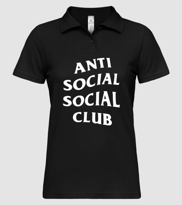 Anti social social club model negru pe tricou