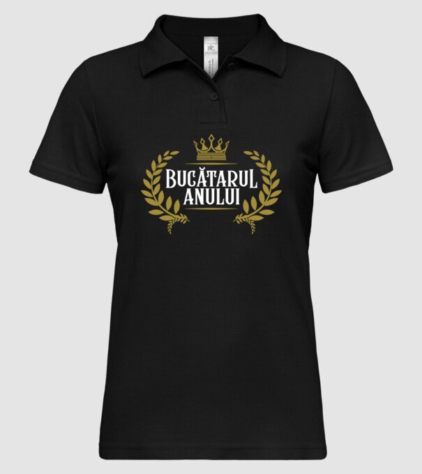 Anului Bucătarul model negru pe tricou