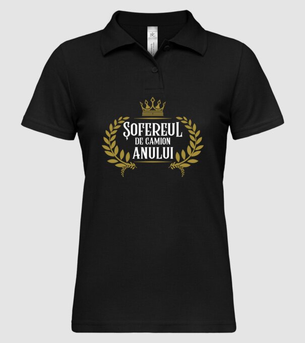 Anului Șofereul de camion model negru pe tricou