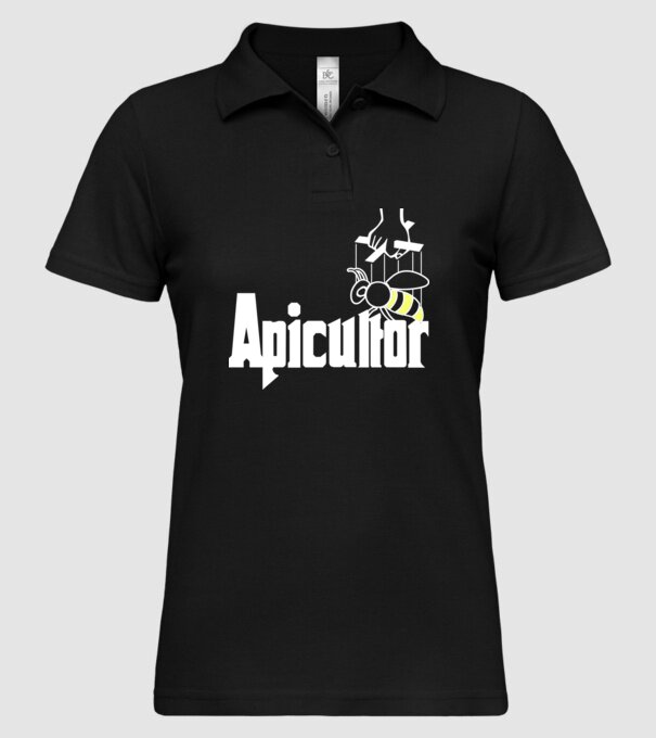 apicultor model negru pe tricou