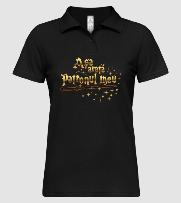 Așa arată patronul meu model negru pe tricou