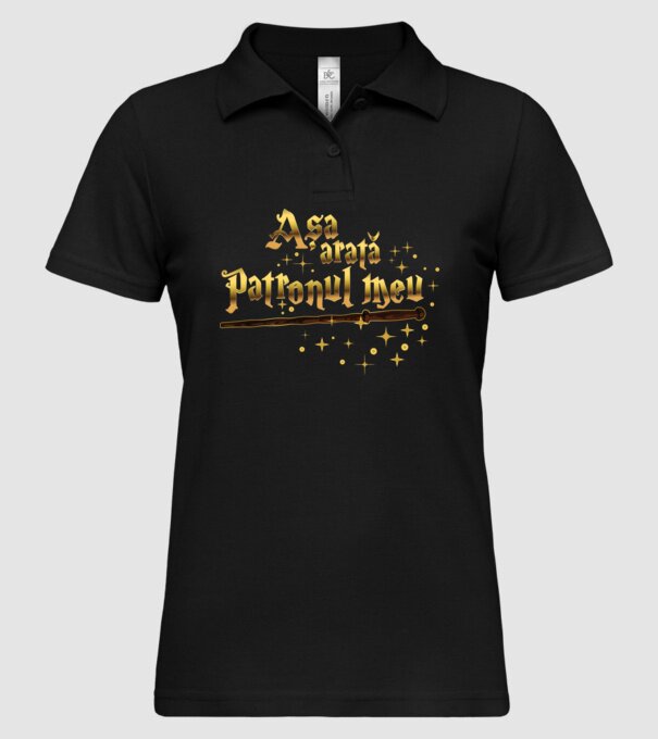 Așa arată patronul meu model negru pe tricou