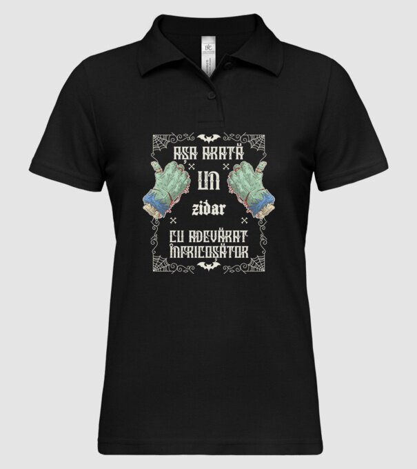 Așa arată un ZIDAR cu adevărat înfricoșător model negru pe tricou