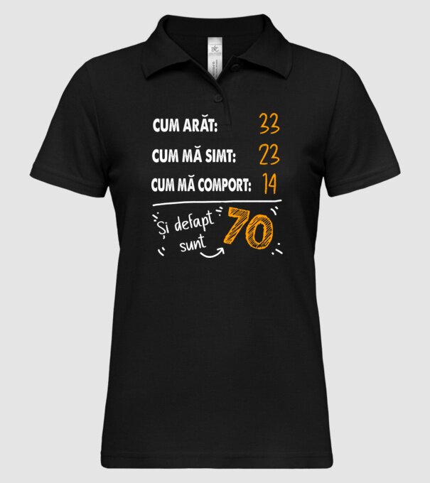 Aspect, senzație, comportament 70 Negru model negru pe tricou