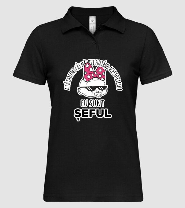 atâta timp cât mă vezi purtând acest tricou, eu sunt șeful model negru pe tricou