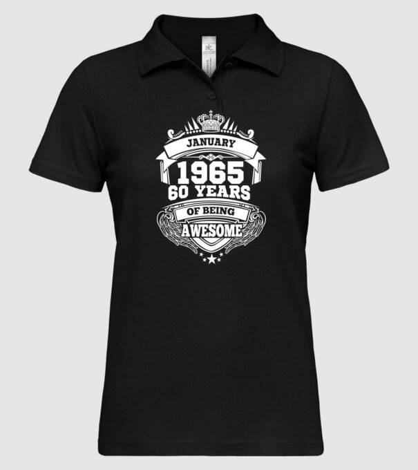 Awesome being of january 1965 model negru pe tricou