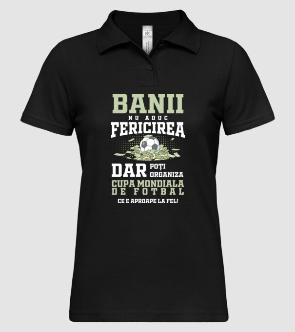 Banii nu aduc fericirea model negru pe tricou