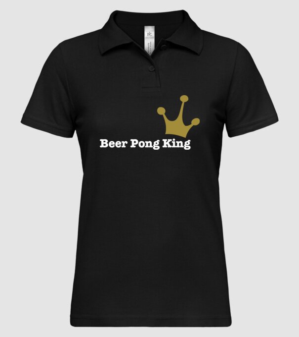 Beerpong model negru pe tricou