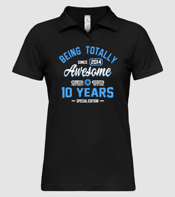 Being totally awesome 10 model negru pe tricou