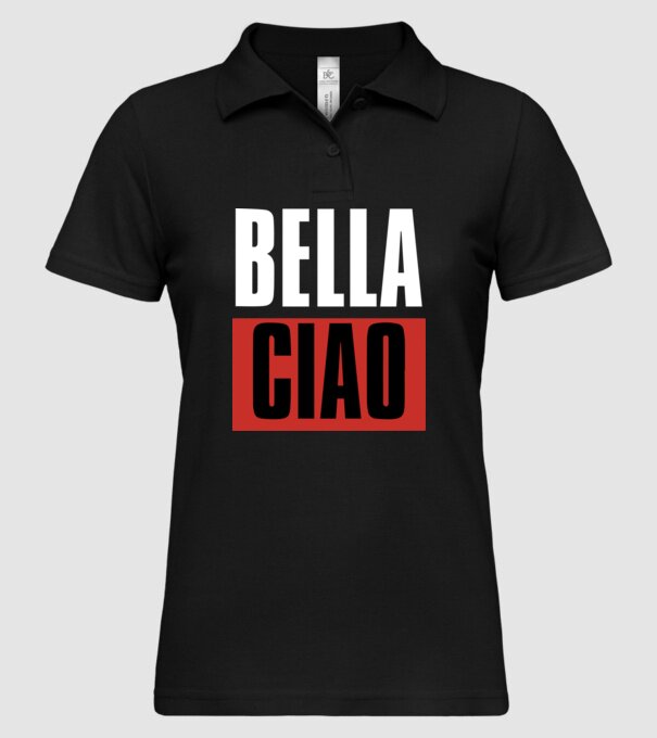 bella ciao model negru pe tricou