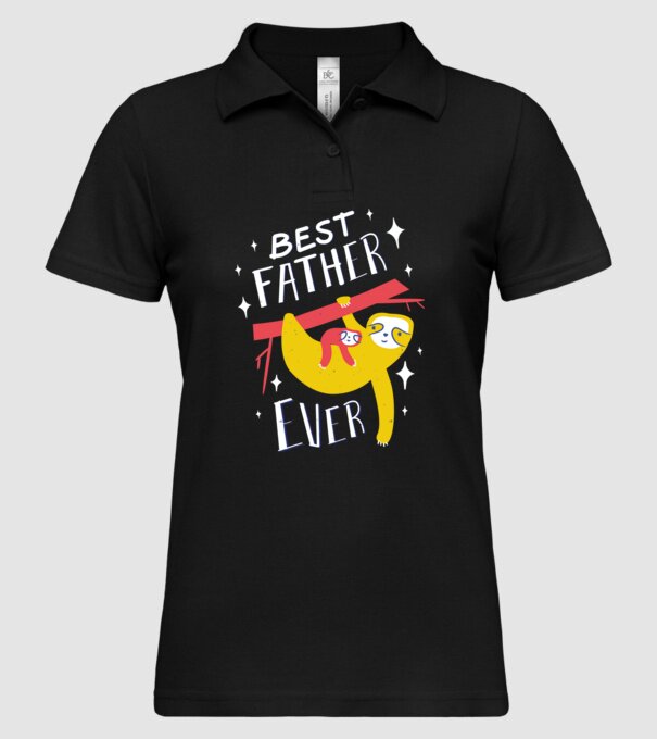 Best father model negru pe tricou