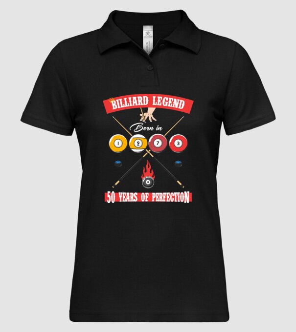 Billiard legend born in 1973 model negru pe tricou