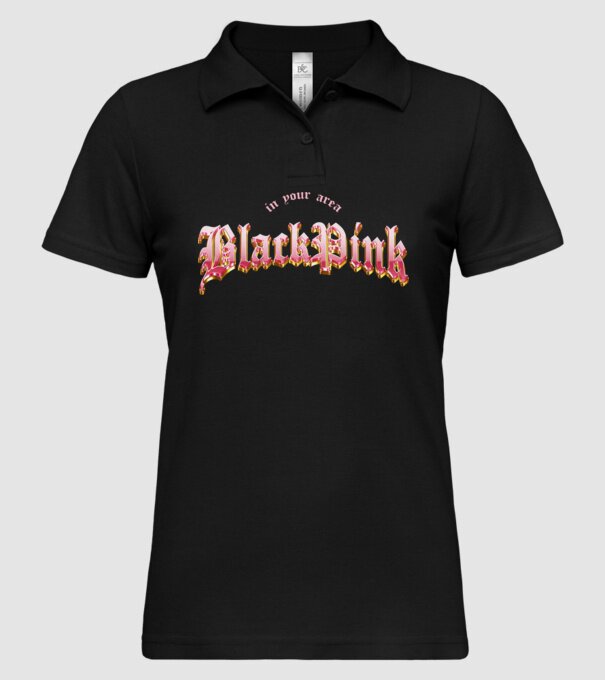 BLACPINK in your area model negru pe tricou