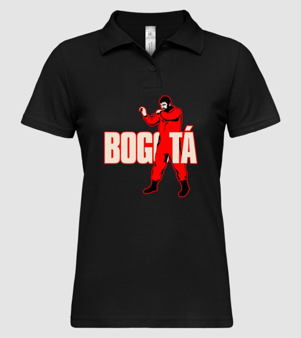 bogota la casa de papel model negru pe tricou