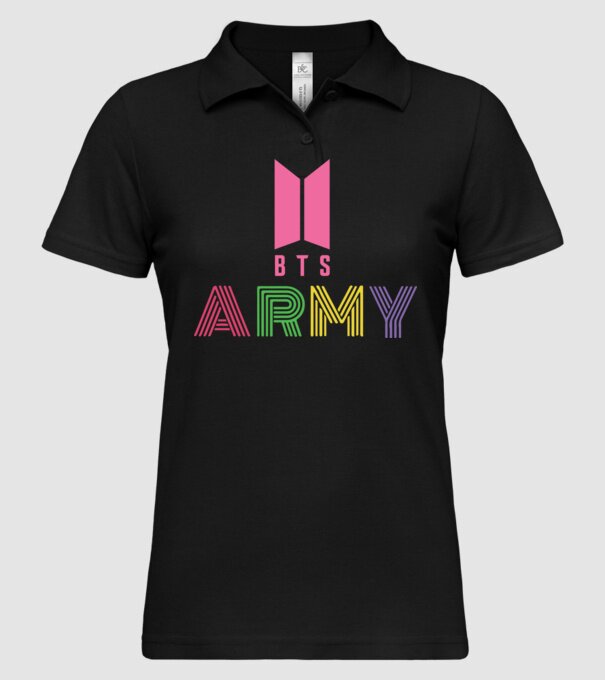 BTS ARMY model negru pe tricou