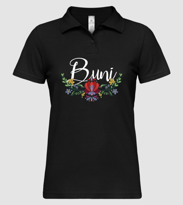 Buni model negru pe tricou