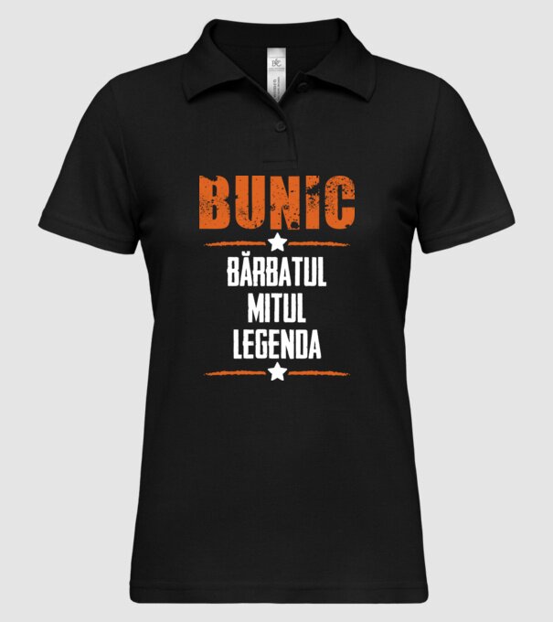 Bunic - bărbatul, mitul, legenda model negru pe tricou