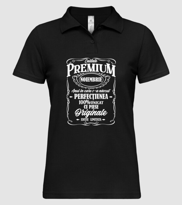 calitate premium -noiembrie - anul în care s-a născut - perfecțiunea - 100% unicat, cu piese originale, ediție limitată model negru pe tricou