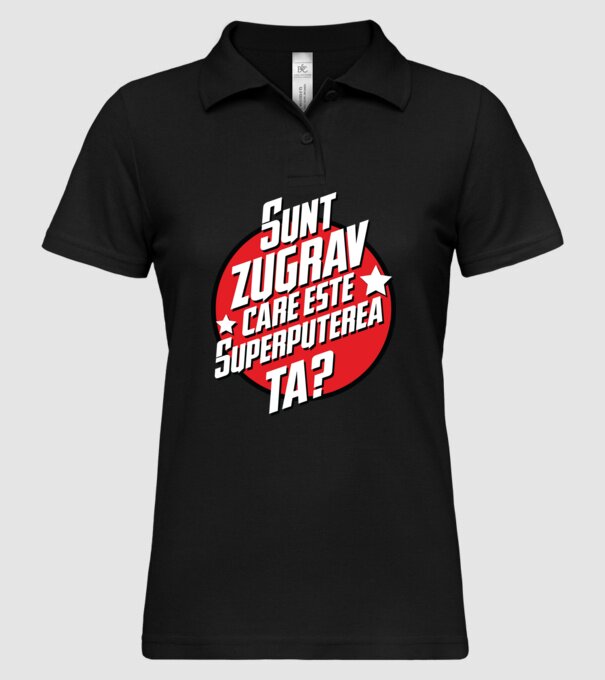 sunt zugrav, care este superputerea ta? model negru pe tricou
