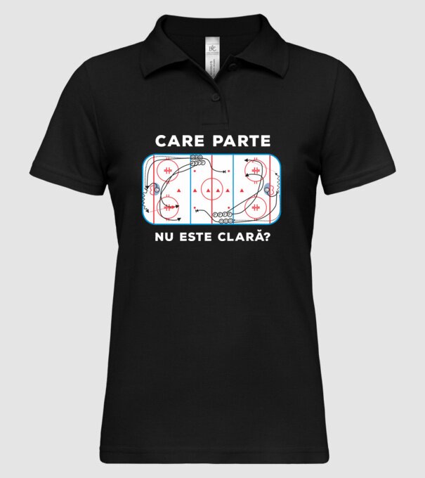 Care parte nu este clară? model negru pe tricou