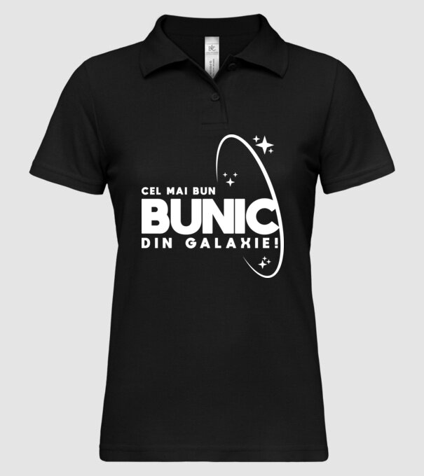 Cel mai bun bunic din Galaxie! model negru pe tricou