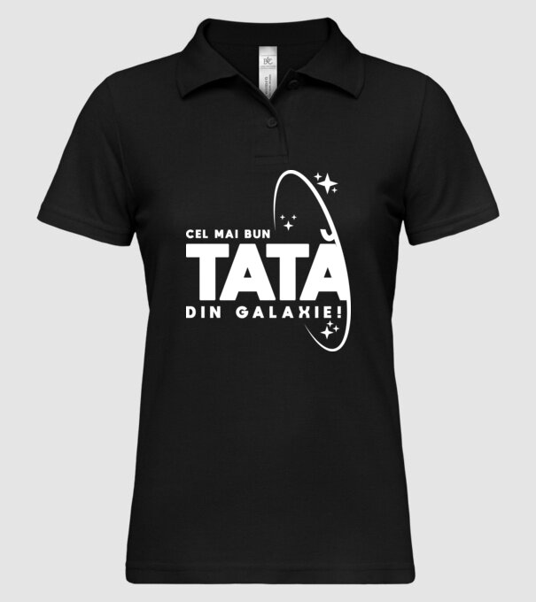 Cel mai bun tată din Galaxie! model negru pe tricou