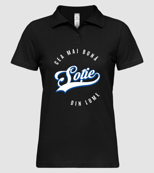 Cea mai bună SOȚIE din lume model negru pe tricou