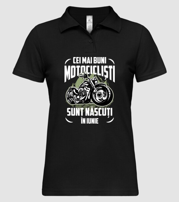Cei mai buni motocicliști sunt născuți în Iunie model negru pe tricou