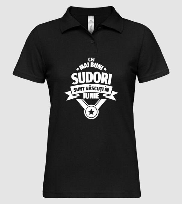 Cei mai buni sudori sunt născuți în Iunie model negru pe tricou