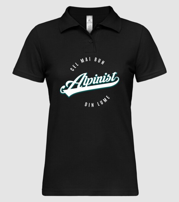 Cel mai bun alpinist din lume model negru pe tricou