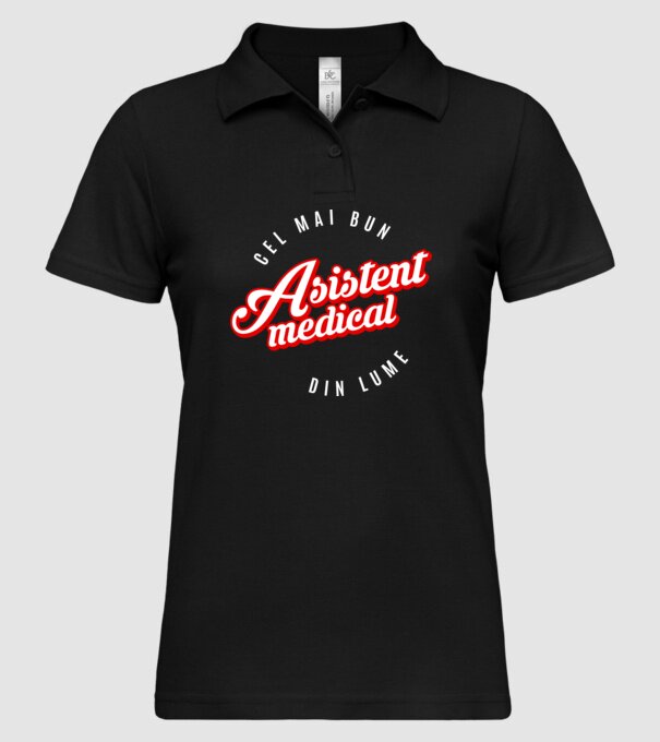 Cel mai bun ASISTENT MEDICAL din lume model negru pe tricou