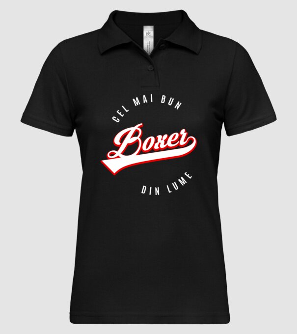 Cel mai bun boxer din lume model negru pe tricou